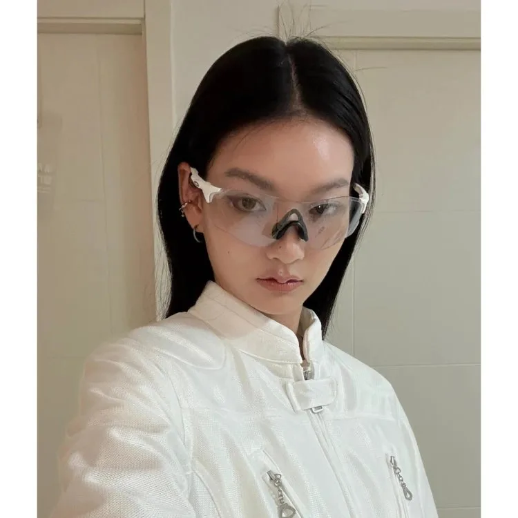 White Mesh Zippered