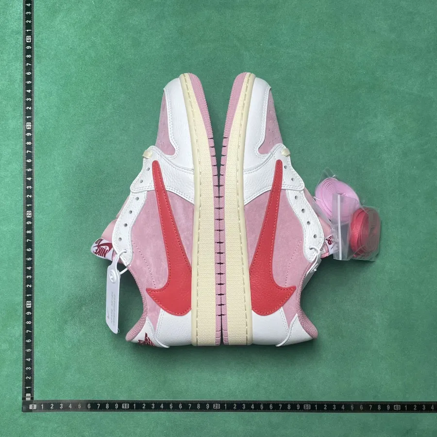 Nike Air Jordan 1 Pink White Red High Top Sneakers