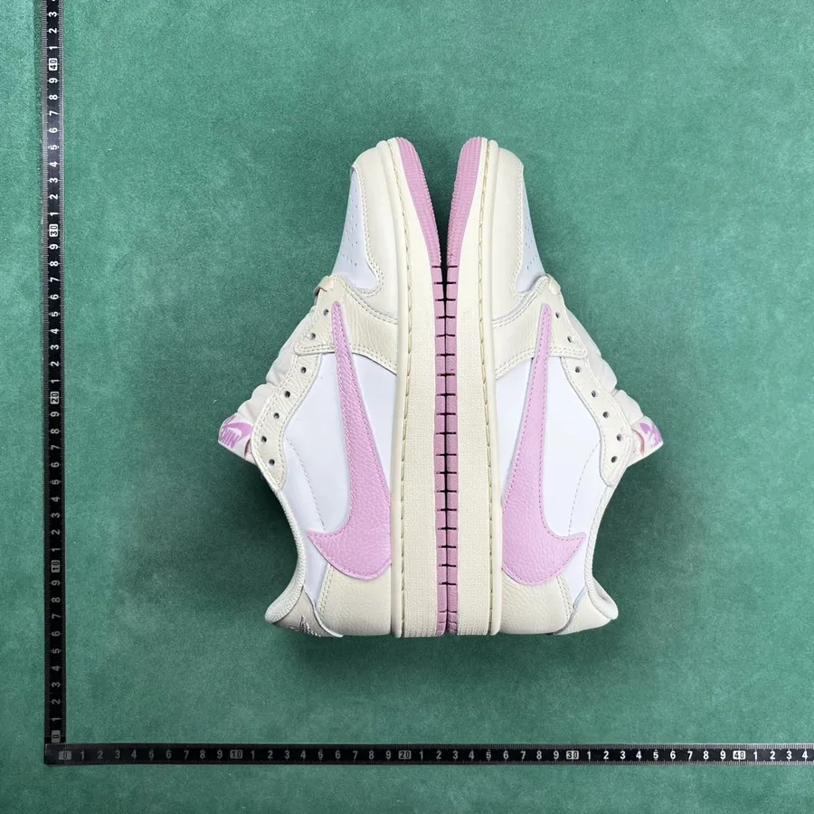 Nike Air Jordan 1 White Pink High Top Sneakers