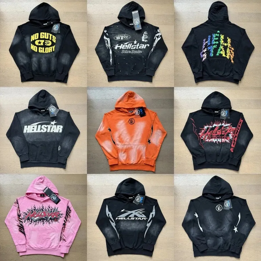 Hellstar Hoodie Black Graphic Streetwear