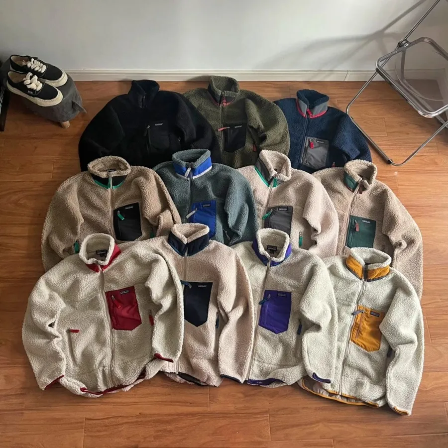 Fleece Jacket Multi Color Casual Outwear