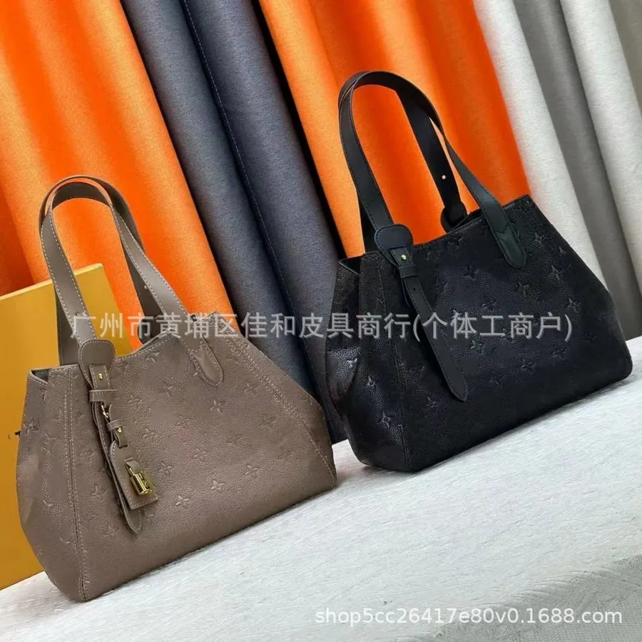 Leather Tote Bag Brown And Black Fashionable
