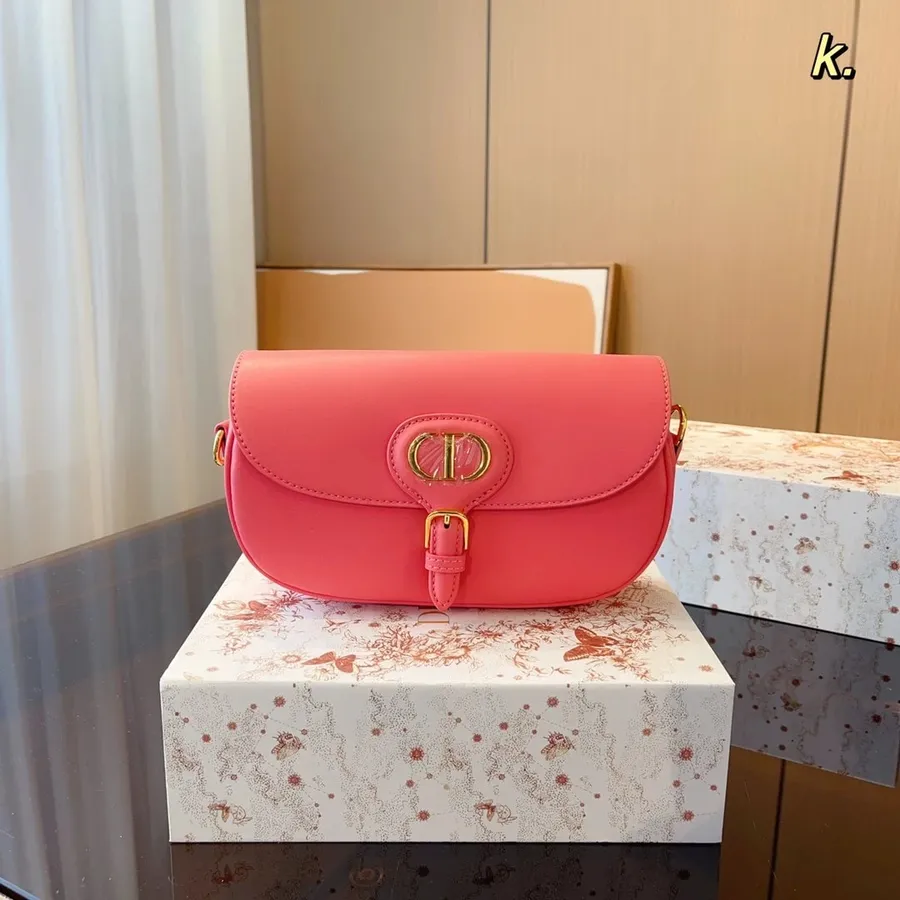 Dior Saddle Bag Pink Leather Crossbody