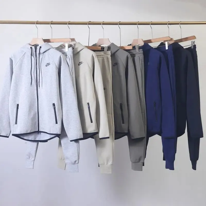 Nike Hoodie Set Gray Sportswear