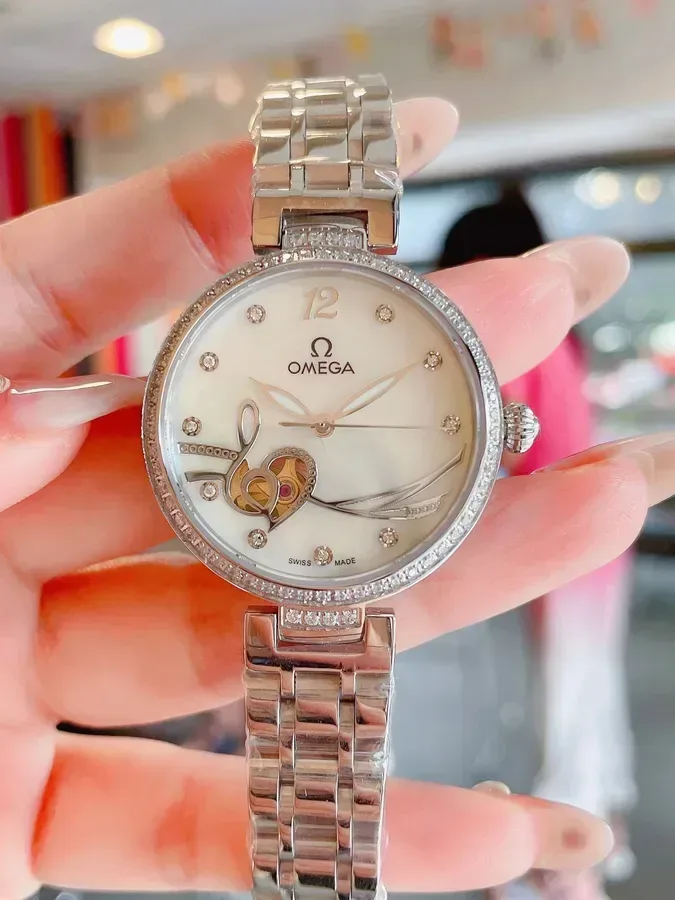 Omega De Ville Rose Gold White Dial Luxury Watch