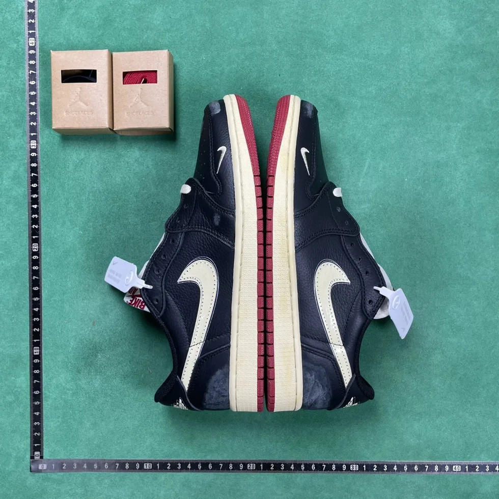 Air Jordan 1 Black Red High Top Sneakers