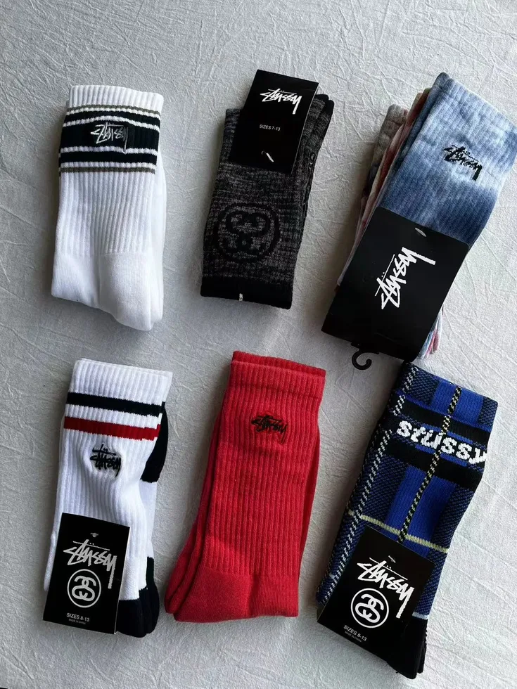 Stussy Crew Socks Multi Color Casual Socks